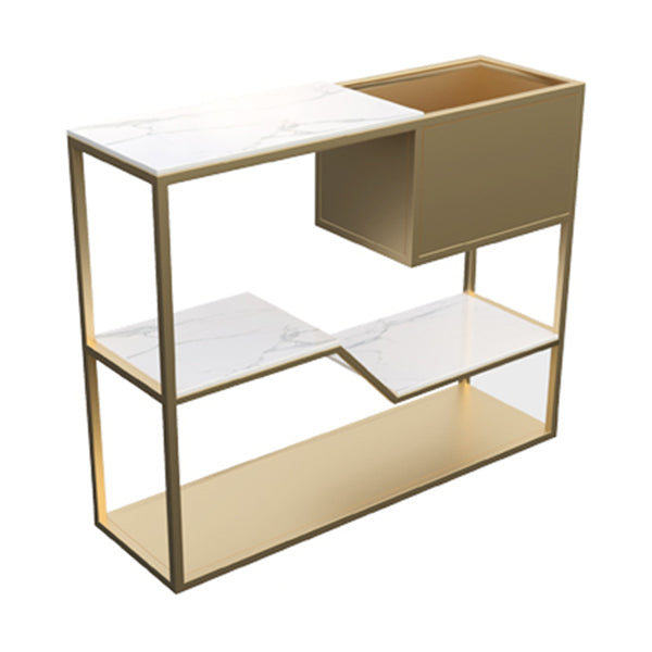12 inch Wide Modern Accent Table Rectangle Shape Console Table for Hall
