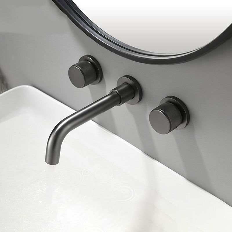 Knob Handle Wall Mounted Bathroom Faucet Industrial Vintage Sink Faucet