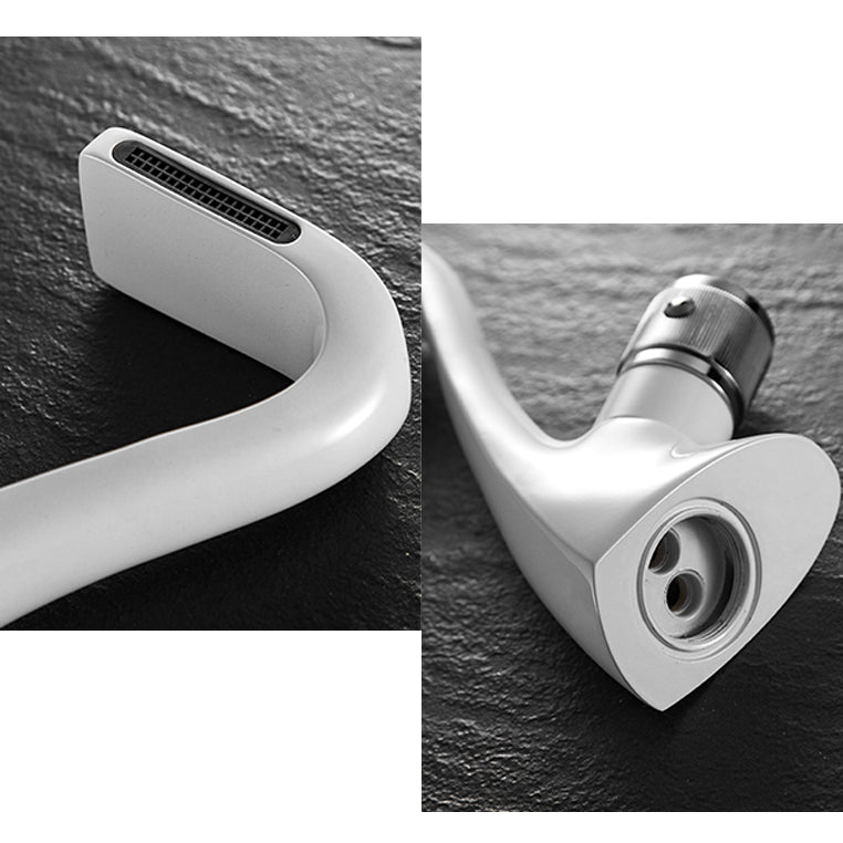 Modern Faucet Bathroom Knob Handle Single Hole Waterfall Spout Faucet