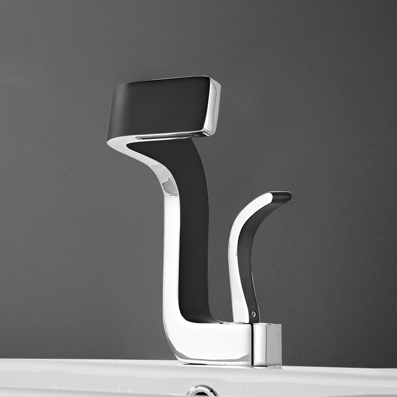 Unique Faucet Bathroom Waterfall Spout Lever Handle Single Hole Faucet