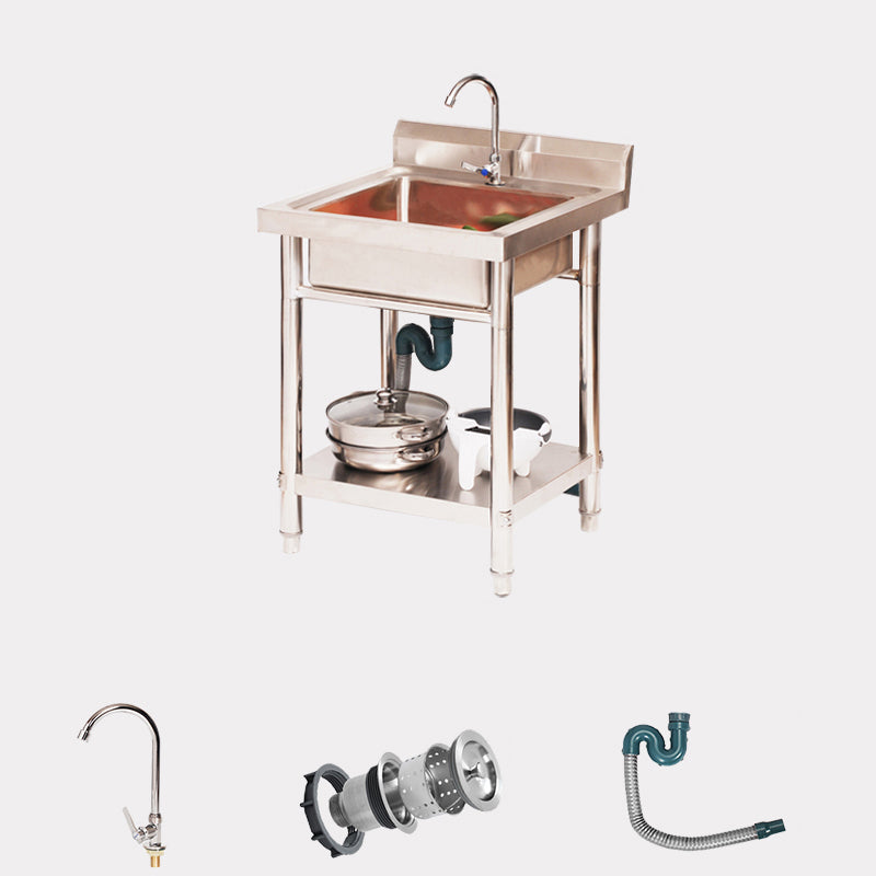 Classic Kitchen Sink Faucets Stainless Steel Kitchen Sink with Drain Assembly