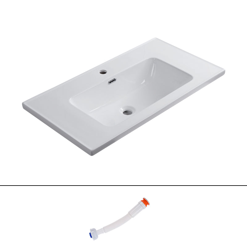 Modern Bathroom Sink Rectangular Trough Sink  (Not Included Faucet)