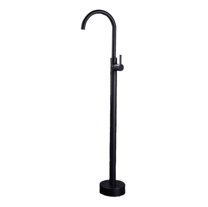 High Arc Floor Mounted Contemporary Metal Lever Handle Floor Mount