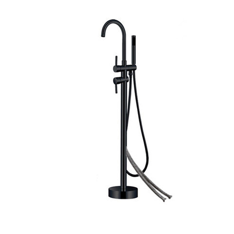 High Arc Floor Mounted Contemporary Metal Lever Handle Floor Mount