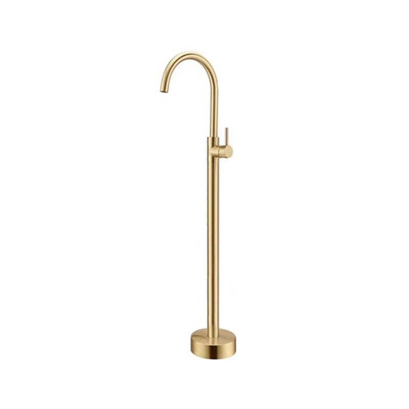 High Arc Floor Mounted Contemporary Metal Lever Handle Floor Mount
