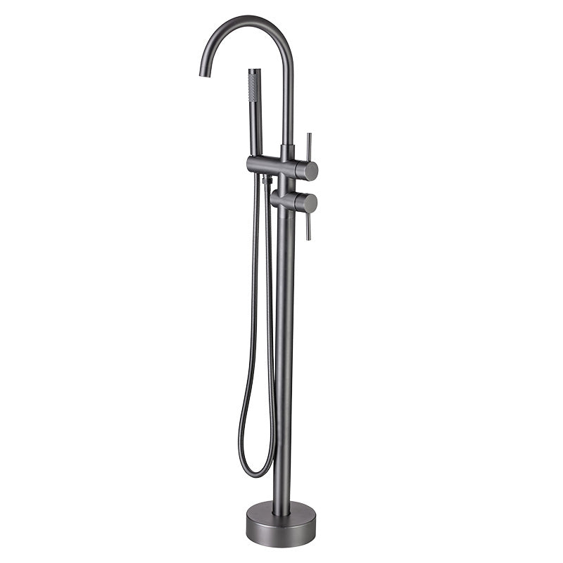 High Arc Floor Mounted Contemporary Metal Lever Handle Floor Mount