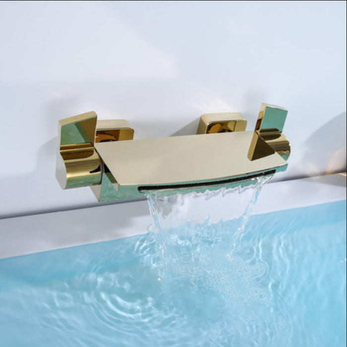 Lever Handle Wall Mounted Contemporary Low Arc Metal Wall Mount