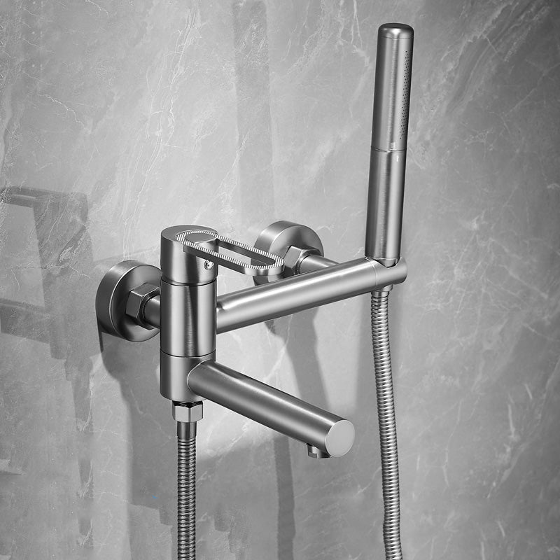 Fixed Metal Wall Mounted Contemporary Lever Handle Wall Mount