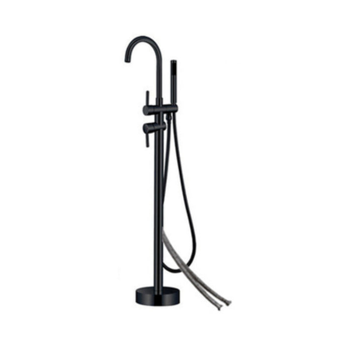 Modern Metal Floor Mounted Lever Handle Floor Mount for Bathroom