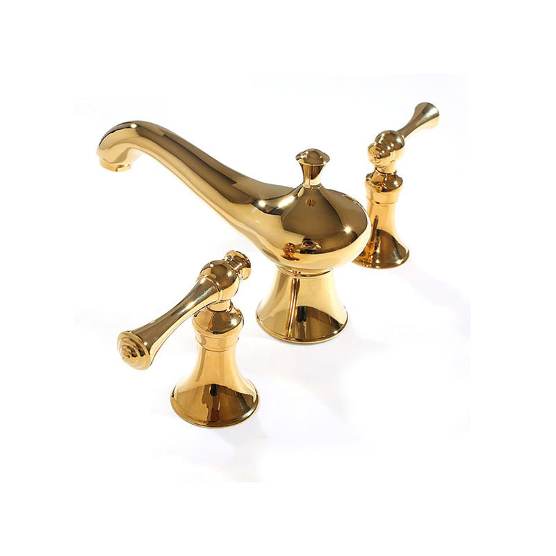 Traditional Deck Mounted Bronze Roman Tub Faucet Low Arc Roman Tub Faucet Set