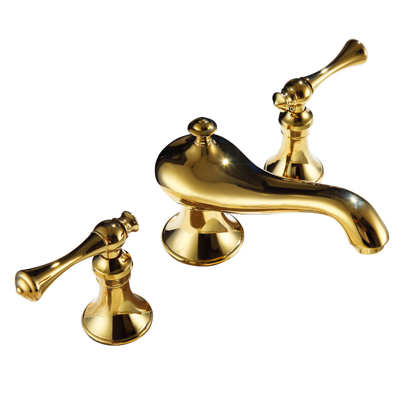 Traditional Deck Mounted Bronze Roman Tub Faucet Low Arc Roman Tub Faucet Set