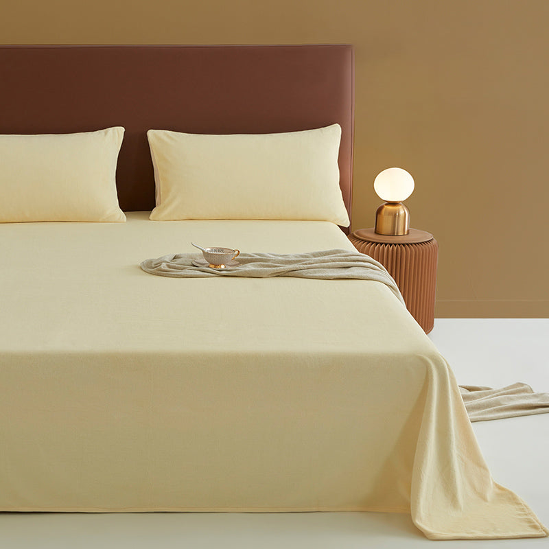 Super Soft Bed Sheet Set Modern Flannel Fitted Sheet for Bedroom
