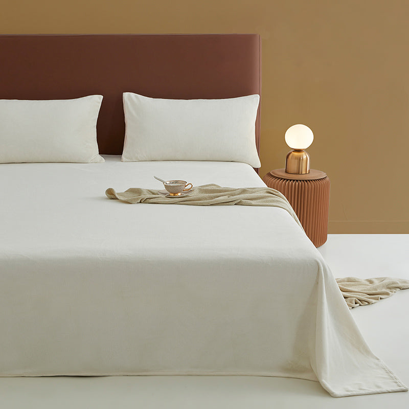 Super Soft Bed Sheet Set Modern Flannel Fitted Sheet for Bedroom