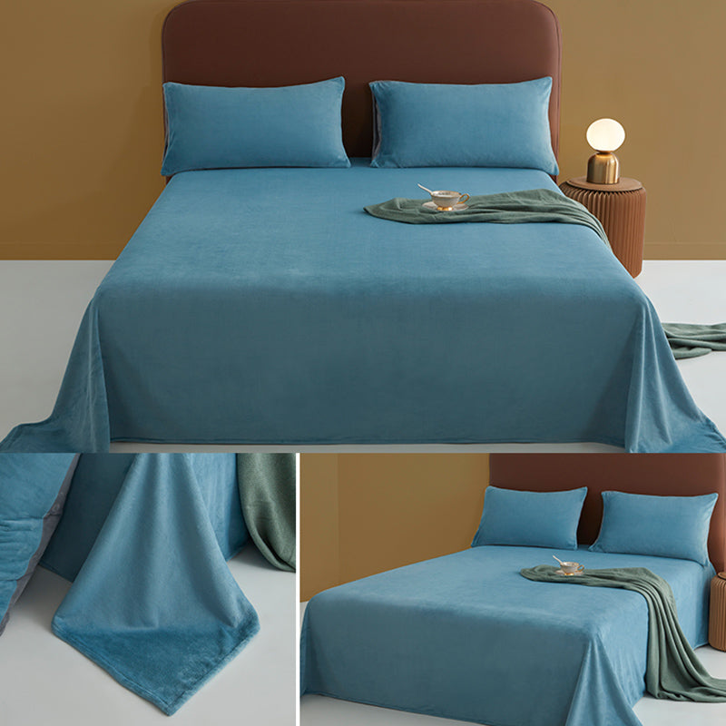 Super Soft Bed Sheet Set Modern Flannel Fitted Sheet for Bedroom