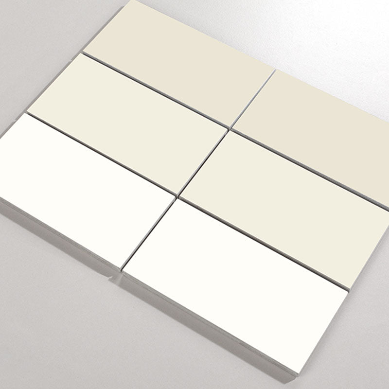 Pure Color Rectangle Floor Tile Straight Edge Floor Tile with Non-slip