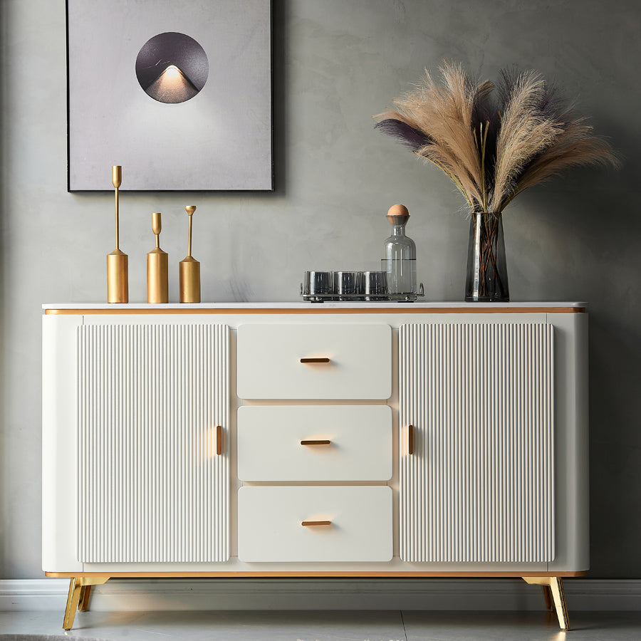 Manufactured Wood Dresser Classic Glam Storage Chest Dresser