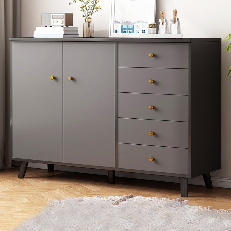 Ultra Modern Combo Dresser Wood Horizontal Storage Chest Dresser for Bedroom