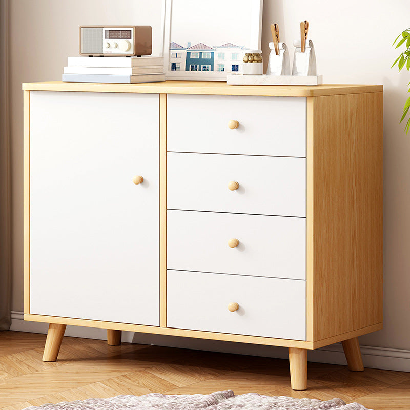 Ultra Modern Combo Dresser Wood Horizontal Storage Chest Dresser for Bedroom
