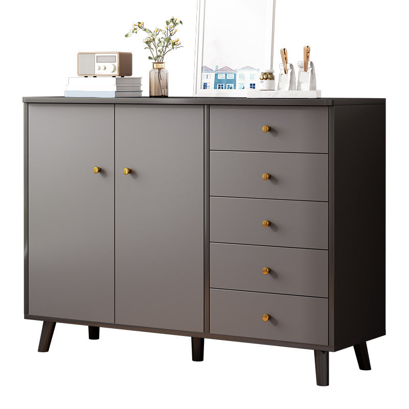 Ultra Modern Combo Dresser Wood Horizontal Storage Chest Dresser for Bedroom