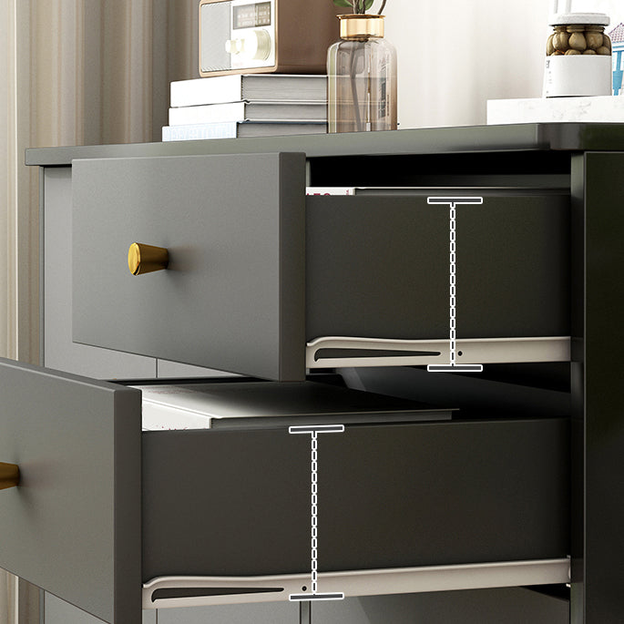 Ultra Modern Combo Dresser Wood Horizontal Storage Chest Dresser for Bedroom