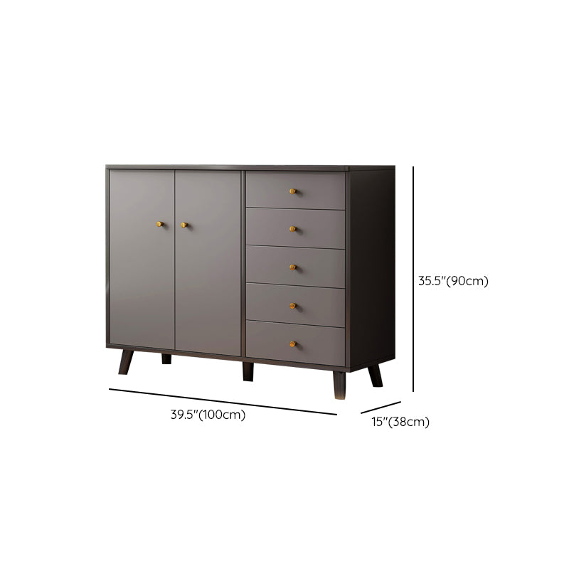 Ultra Modern Combo Dresser Wood Horizontal Storage Chest Dresser for Bedroom