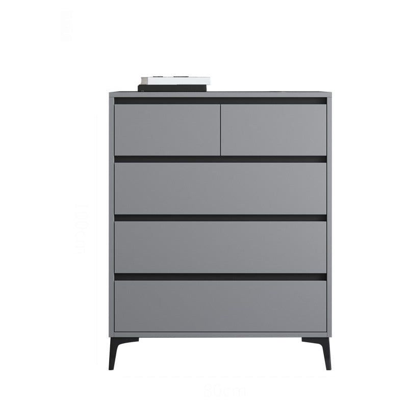 Contemporary Horizontal Double Dresser Wood Storage Chest Dresser for Bedroom