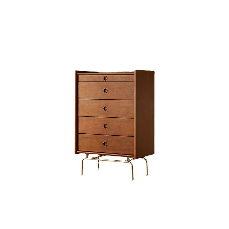 Contemporary Pine Double Dresser Horizontal Storage Chest Dresser for Bedroom