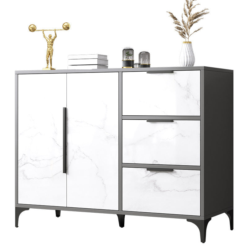 Ultra Modern Wood Combo Dresser Horizontal Storage Chest Dresser for Bedroom