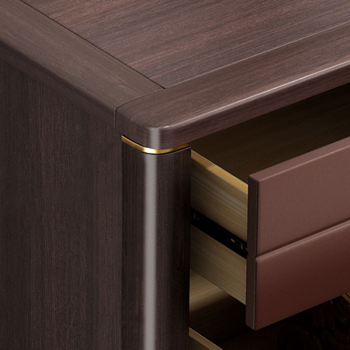 Contemporary Double Dresser Pine Horizontal Storage Chest Dresser for Bedroom