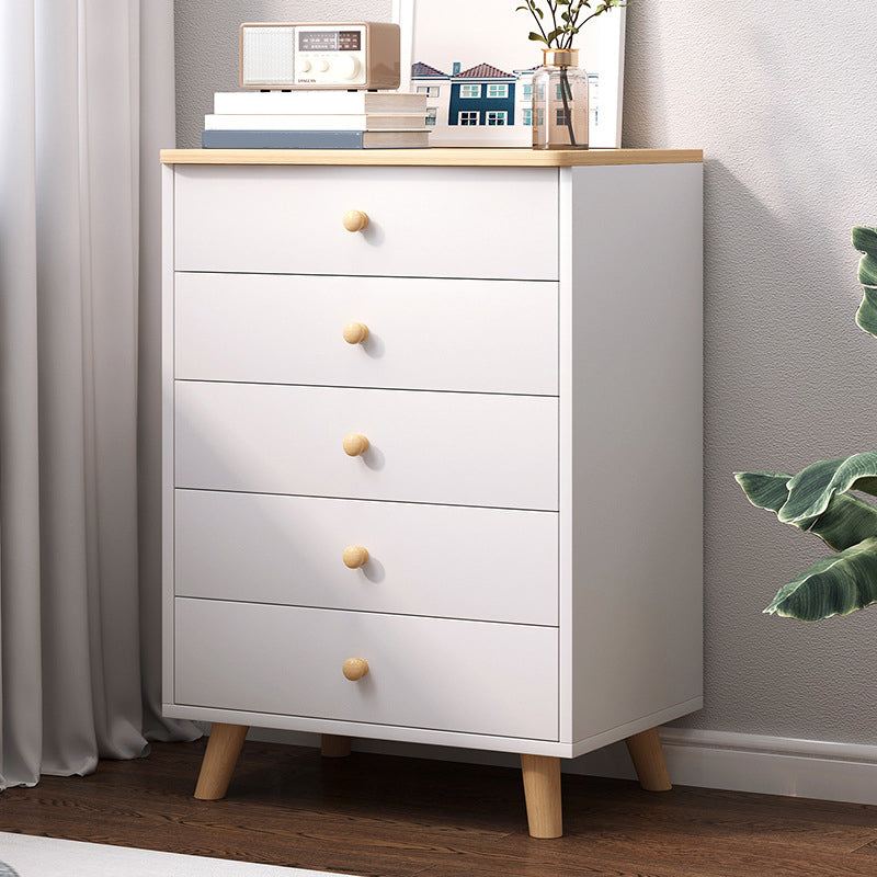 Modern Combo Dresser Wood Horizontal Storage Chest Dresser for Bedroom