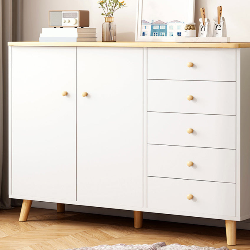 Modern Combo Dresser Wood Horizontal Storage Chest Dresser for Bedroom