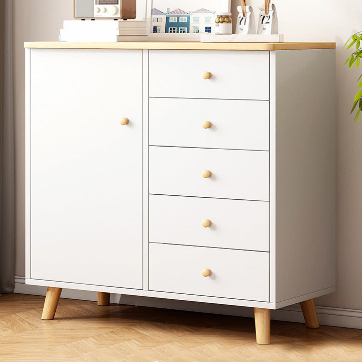 Modern Combo Dresser Wood Horizontal Storage Chest Dresser for Bedroom