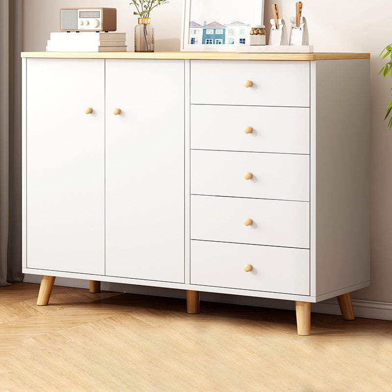 Modern Combo Dresser Wood Horizontal Storage Chest Dresser for Bedroom