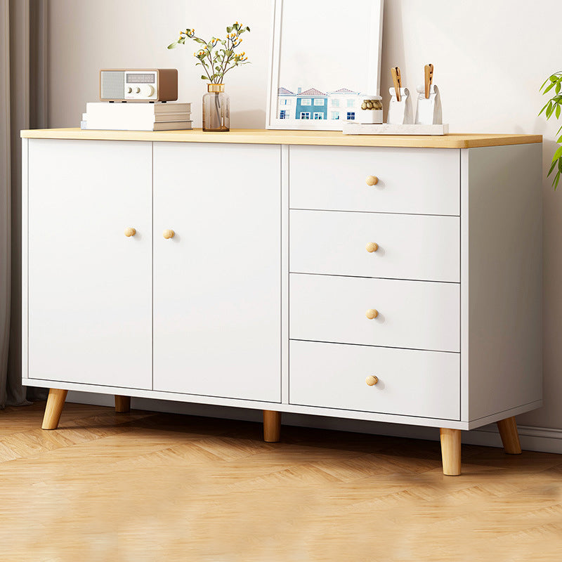 Modern Combo Dresser Wood Horizontal Storage Chest Dresser for Bedroom