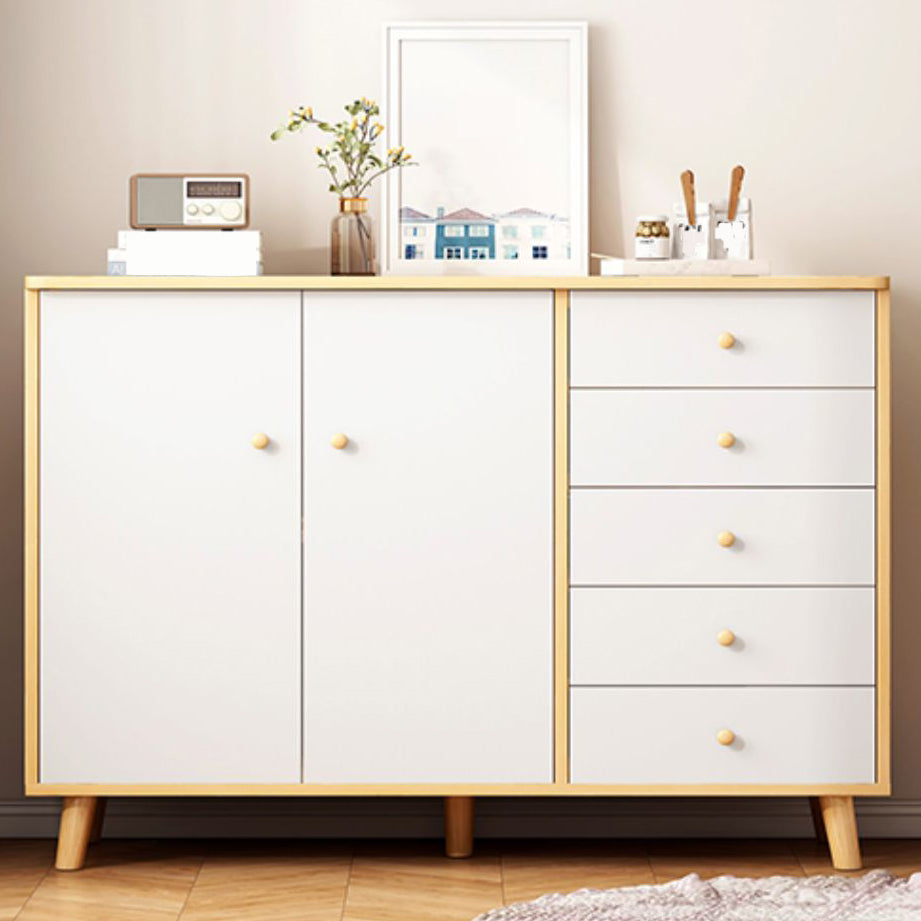 Modern Combo Dresser Wood Horizontal Storage Chest Dresser for Bedroom