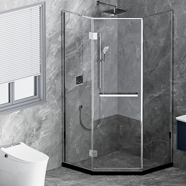 Semi Frameless Tempered Glass Shower Door Hinged Shower Door