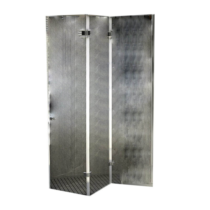 Semi Frameless Folding Shower Screen Clear Glass Shower Screen