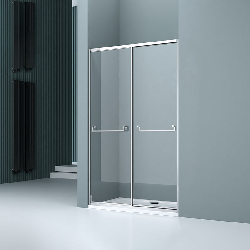 Full Frame Double Sliding Shower Door Tempered Glass Shower Door