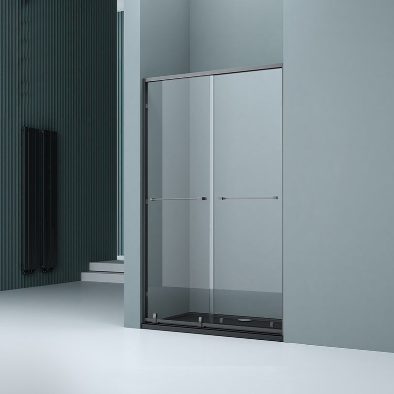 Semi Frameless Double Sliding Shower Door Tempered Glass Shower Door