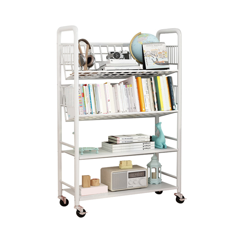 Scandinavian Metal Book Shelf Freestanding Standard Kids Bookcas