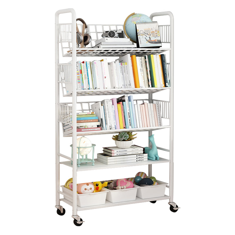 Scandinavian Metal Book Shelf Freestanding Standard Kids Bookcas