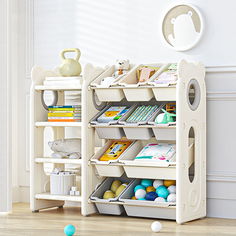 Contemporary Freestanding Standard Kids Bookcase Non-Skid Standard Bookcase