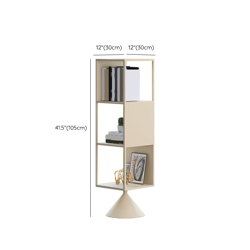 Glam Metal Shelf Bookcase Open Back Book Shelf for Home Office