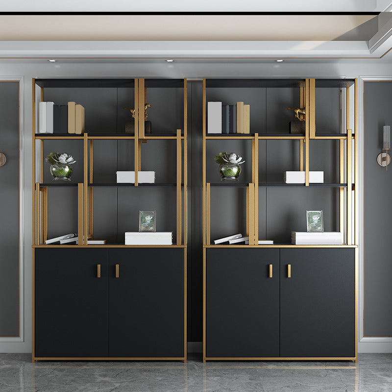 Glam Shelf Bookcase Open Back Metal Bookcase for Home Office