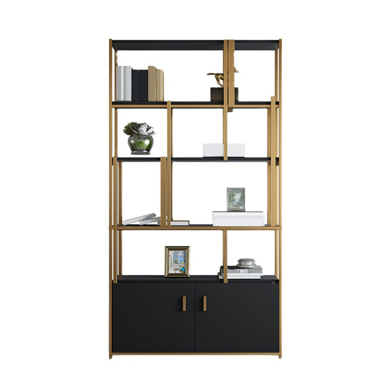 Glam Shelf Bookcase Open Back Metal Bookcase for Home Office