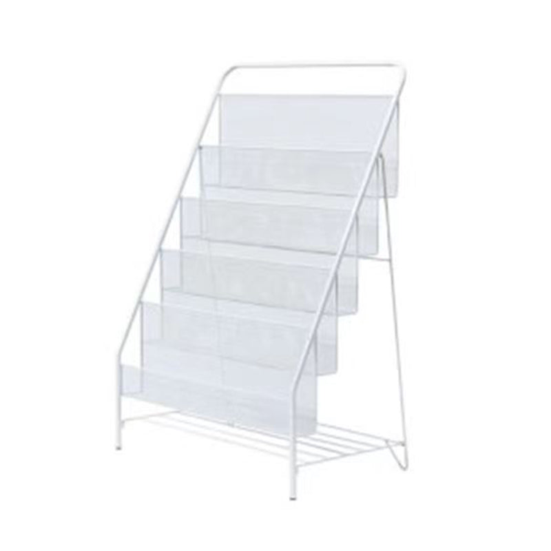 Glam Shelf Bookcase Closed Back Metal Book Shelf for Study Room