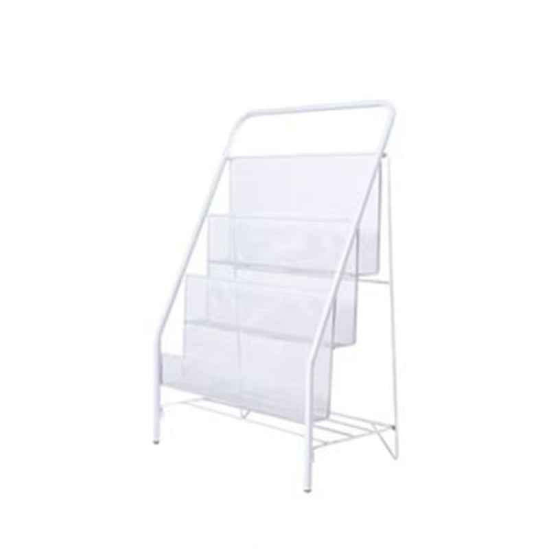 Glam Shelf Bookcase Closed Back Metal Book Shelf for Study Room
