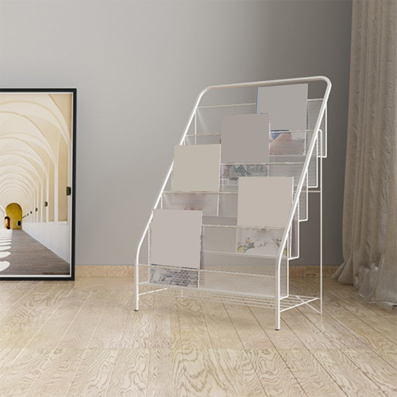 Glam Shelf Bookcase Closed Back Metal Book Shelf for Study Room