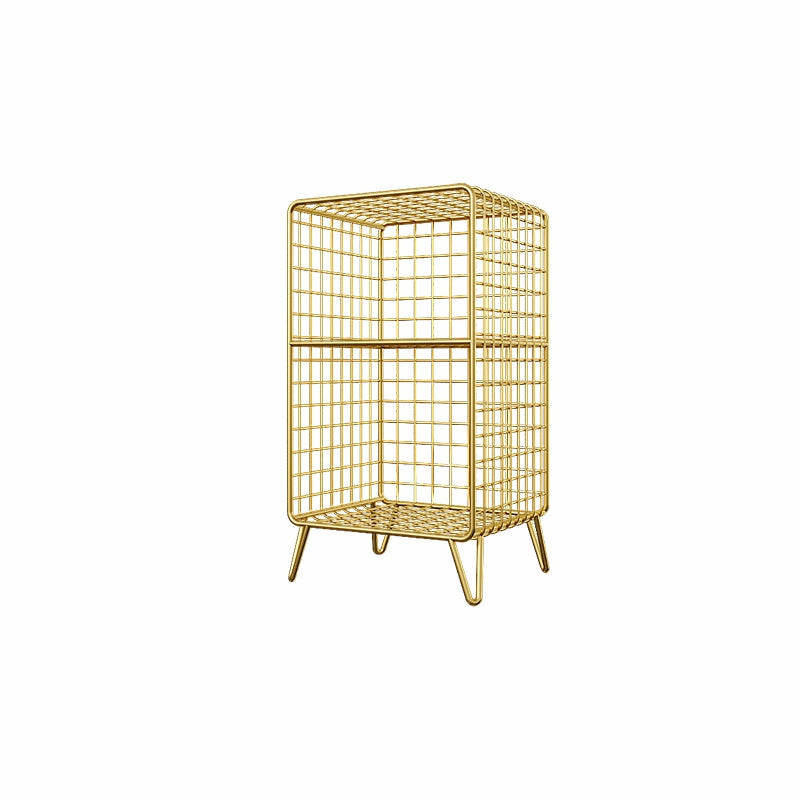 Glam Shelf Bookcase Metal Closed Back Book Shelf for Home Office