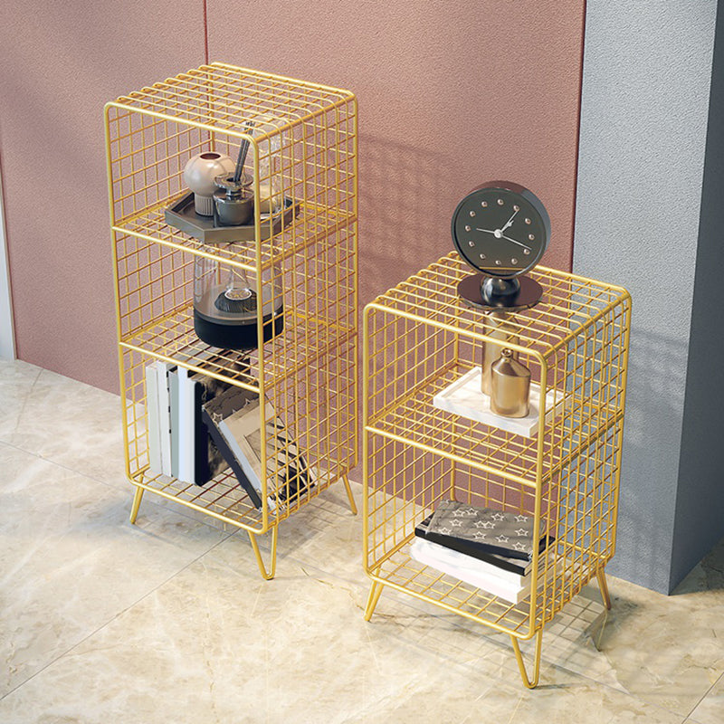 Glam Shelf Bookcase Metal Closed Back Book Shelf for Home Office